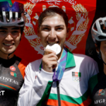 Fariba Hashimi: Afghanistan cyclist who dressed as man to avoid Taliban wins Asian Games silver medal