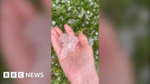 Watch: ‘So scary’: massive hail and torrential rain causes chaos in Toronto