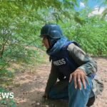 BBC reports from the front-line of an escalating war in Yemen