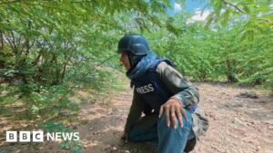 BBC reports from the front-line of an escalating war in Yemen