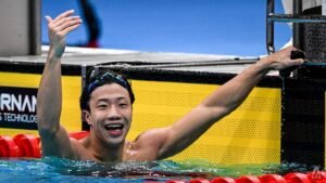 Singapore’s Tedd Chan smashes longstanding 50m backstroke national record at Asian Games