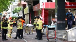 Eight people hurt in supermarket stabbing in South Korea’s Incheon