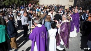 Spanish village gathers for memorial Mass for train crash victims