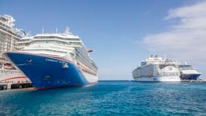 Cruise companies aim to keep fuel costs down. Their strategies for doing so differ