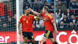 Belgium’s De Bruyne, Tielemans to miss France match due to suspension
