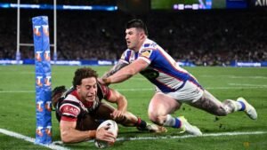 Rugby league-Nawaqanitawase tries fire Roosters to 16th NRL title
