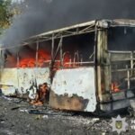 Russian strike on buses kills 30 in frontline Ukrainian city