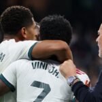 Real’s Vinicius apologises after red card for hair pull against Villarreal