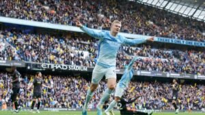 City’s flying start comes at a cost, with Haaland limping off