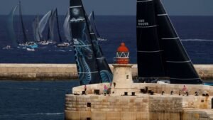 Sailing-Black Jack 100 takes monohull line honours at Rolex Middle Sea Race