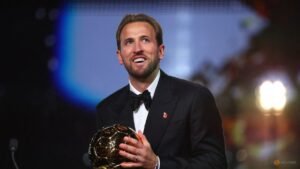 England’s Kane wins Ballon d’Or, Putellas claims women’s award
