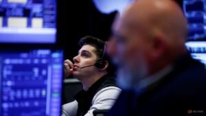 Stocks fall on AI cash burn worries while bonds rally with oil