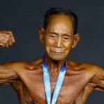 Japanese bodybuilder, 90, flexes ageless ambition on Spanish stage