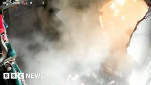 Watch: Moment sneaker shop in Indonesia is torn apart by explosion