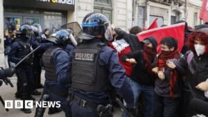 Riot police clash with students as education protests rage in France