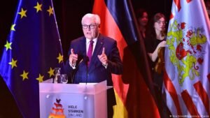 German president warns democracy under threat after ‘bitter setbacks’ since reunification