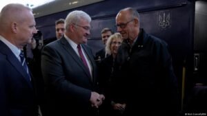 Germany’s chancellor arrives in Kyiv on unannounced visit to pledge more military support to Ukraine