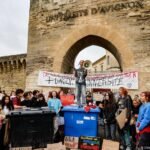 French students go out onto the streets to protest failing school system