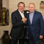 Ex-German Chancellor Schröder attends Putin’s birthday bash
