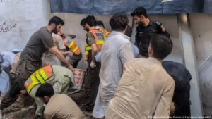 School roof collapse in Pakistan’s Peshawar kills at least 17 students
