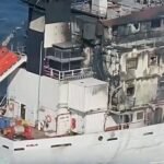 2 ships on fire off Romania’s Black Sea coast, 7 crew missing
