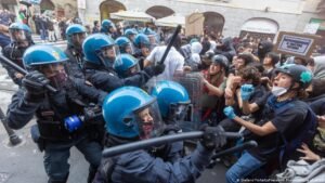 Meloni backs police after cost-of-living protests turn violent in Italian cities
