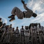 Gaza coach teaches taekwondo amid destruction