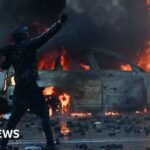 Anti-government protesters battle with police in Albania