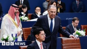 G20 ‘family photo’ cancelled after protests over presence of Russian minister