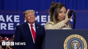 Nikki Minaj joins Trump onstage at Michigan rally
