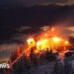 Watch as fire engulfs Hitler’s mountaintop Eagle’s Nest retreat