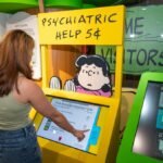 There is a Snoopy pop-up library at Plaza Singapura with themed spaces